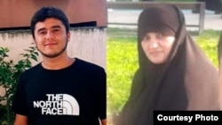 Фотима Гиесова менен анын уулу Махмадулло Дониёрзода.