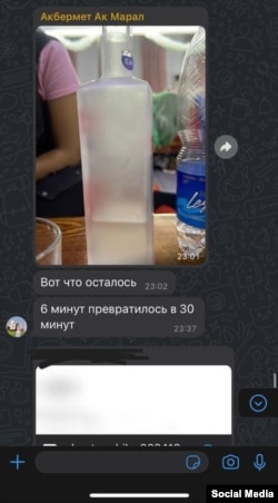 "Акмарал" бий ансамблинин бийчилери жиберген сүрөт.