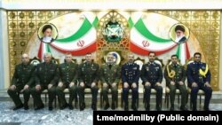 Беларуская дэлегацыя на чале з камандуючым Вайскова-паветранымі сіламі і войскамі СПА Беларусі генэрал-маёрам Андрэем Лук’яновічам зь візытам у Іране. 7 жніўня 2024