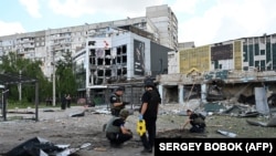 Місце російського обстрілу Харкова 20 липня