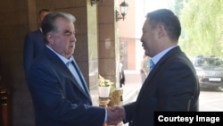 Эмомали Рахмон и Садыр Жапаров, Чолпон-Ата, 21 июля 2022 года