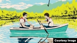 Малюнок із обкладинки книжки «Літо в піонерському галстуку»