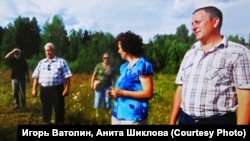 Встреча друзей детства в 2013 году. Крайний справа – Юрий Панькив.