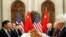 АКШ-Кытай делегацияларынын тамак үстүндөгү  сүйлөшүүлөрү. Буэнос-Айрес, 1-декабрь, 2018-жыл. 