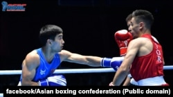 Бокс боюнча Азия чемпионатынын коло байгесинин ээси кыргызстандык Санжар Сейдакматов көк кийимчен. 5-ноябрь, 2022-ж. Амман шаары. Бул күнү Сейдакматов иорданиялык Махди Алмащшалехти жеңип алган. 