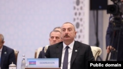 Ուզբեկստան - Ադրբեջանի նախագահ Իլհամ Ալիևը Թյուրքական պետությունների կազմակերպության 9-րդ գագաթնաժողովում, Սամարղանդ, 11-ը նոյեմբերի, 2022թ.
