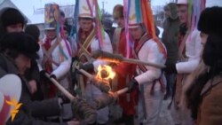 Па аграгарадку Семежава прайшлі «Калядныя цары»