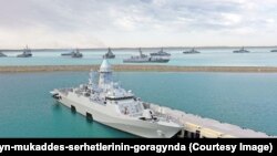 Türkmenistanyň harby-deňiz güýçleri. Balkan welaýaty (arhiw suraty)