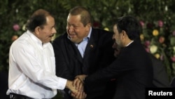 Ортега, Чавес, Ахмадинежад