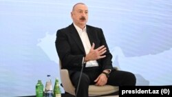 İlham Əliyev Xankəndidə Şuşa Qlobal Media Forumunda
