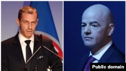 ՈՒԵՖԱ-ի նախագահ Ալեքսանդր Չեֆերին, ՖԻՖԱ-ի նախագահ Ջաննի Ինֆանտինո