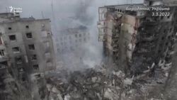 Утка тотылган Бородянка өстән ничек күренә