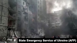 Орусиянын авиациялык күчтөрүнүн соккуларына кабылган Чернигов шаары.