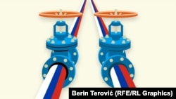 Ռուսական գազից Եվրոպայի կախվածությունը խորհրդանշող նկար, արխիվ