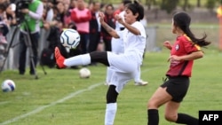 گوشه یی از یک بازی تیم ملی فوتبال بانوان افغاستان در آسترالیا