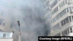 Одесса шаары бомбалоодон кийин. 23-апрель, 2022-жыл. Иллюстрациялык сүрөт.