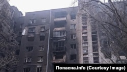 Руйнування після обстрілу Попасної, квітень 2022 року