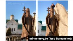 Архіўнае фота. Помнік мітрапаліту Філарэту ў Менску