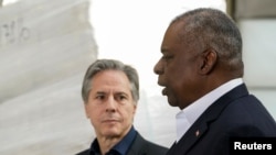 Остин жана Блинкен. Польша-Украина чек арасына жакын жер. 25-апрель, 2022-жыл