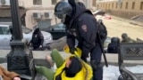 Thousands Detained In Anti-War Protests Across Russia screen grab