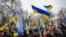 Алматыдағы Украинаны қолдау митингісі. 6 наурыз 2022 жыл.
