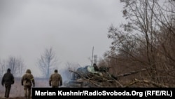 Українські військові у Макарові Київської області