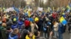 Алматыда Орусиянын Украинадагы агрессиясына каршы митинг өтүүдө 
