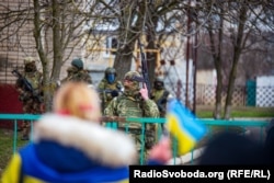 Протести в Генічеську в березні 2022 року