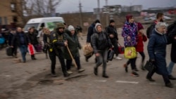 Эвакуация мирных жителей под Киевом