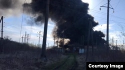 Пожежа на тяговій підстанції залізничної станції «Красне», 25 квітня 2022 року 