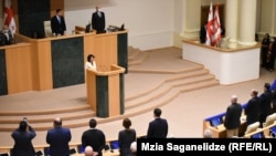 Саломе Зурабишвили в парламенте