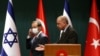 İsrail prezidenti İshaq Herzoq (solda) və  Recep Tayyip Ərdoğan (Arxiv fotosu)