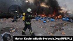 Ուկրաինա - Հրդեհ Կիևի արվարձանում, 8-ը մարտի, 2022թ․