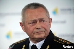 Бывший командующий ВМС и член националистической партии «Свобода» Игорь Тенюх.