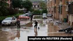 Кытайдагы сел кырсыктарынын биринде тартылган сүрөт. 