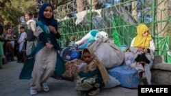 بیجا شدگان داخلی نبردهای اخیر در شهر کابل