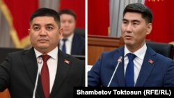 Эмил Жамгырчиев жана Чыңгыз Айдарбеков. Коллаж. 