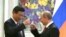 Очільник КНР Сі Цзіньпін і президент Росії Володимир Путін. Китай, 2015 рік 