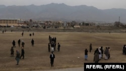 میدان ورزشی ولایت پروان جای که طالبان به تازه گی ۲۷ تن به شمول زنان را شلاق زدند