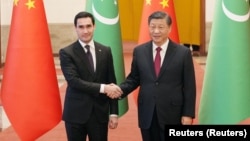 Сердар Бердымухамедов и Си Цзиньпин. Пекин, 6 января 2023 г.