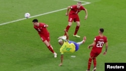 Քաթար - Բրազիլացի Ռիշարլիսոնը գրավում է Սերբիայի հավաքականի դարպասը, 25-ը նոյեմբերի, 2022թ.