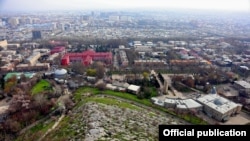  Ош шаары, Сулайман-Тоодон тартылган сүрөт. 22-март, 2022-жыл.  