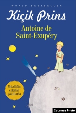 Antoine de Saint-Exupery-nin "Balaca şahzadə" kitabı azərbaycanca.