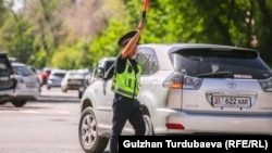 ЖКККБ кызматкери, Бишкек. Иллюстрациялык сүрөт. 