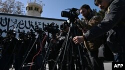 تعدادی از خبرنگاران رسانه ها در افغانستان 