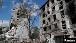 Орусиянын аскерлери талкалаган украин турак-жайлары. Иллюстрациялык сүрөт.