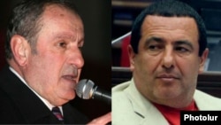 Лидер АНК Левон Тер-Петросян (слева) и лидер «Процветающей Армении» Гагик Царукян