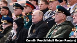 Путин аскердик парадда. Москва, 9-май, 2022-жыл