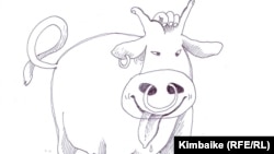 Сүзсөм – мүйүз сынат, сүзбөсөм – шилекей чуурат.    Кимбайке. 03.7.2011.