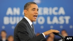 Obama 2013-nji ýylyň býujeti barada studentleriň öňünde çykyş edýär, Annandeýl, 13-nji fewral.